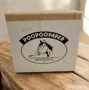 PoopooPaper Recycled Paper and Box Novelty Gift
